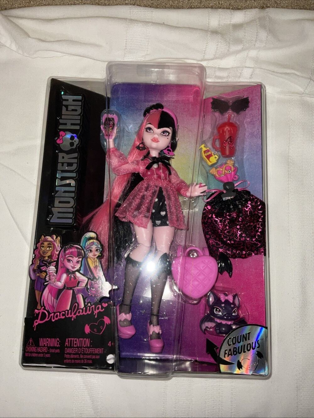 NEW NIB MONSTER HIGH DRACULAURA & COUNT FABULOUS G3 2022